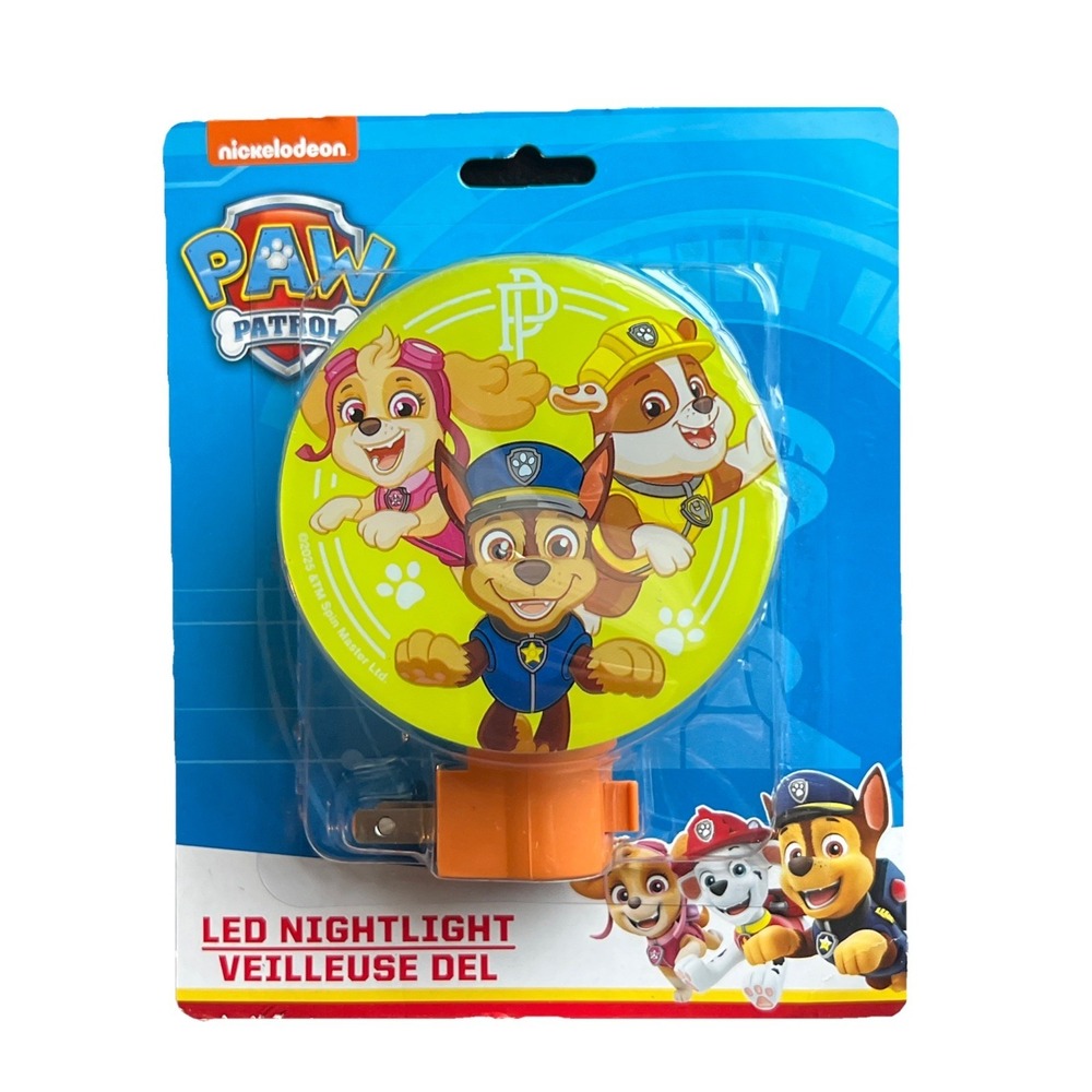 Wall Plug In Paw Patrol Led Nightlight By Nickelodeon Cartoon Unisex Bedroom‎
